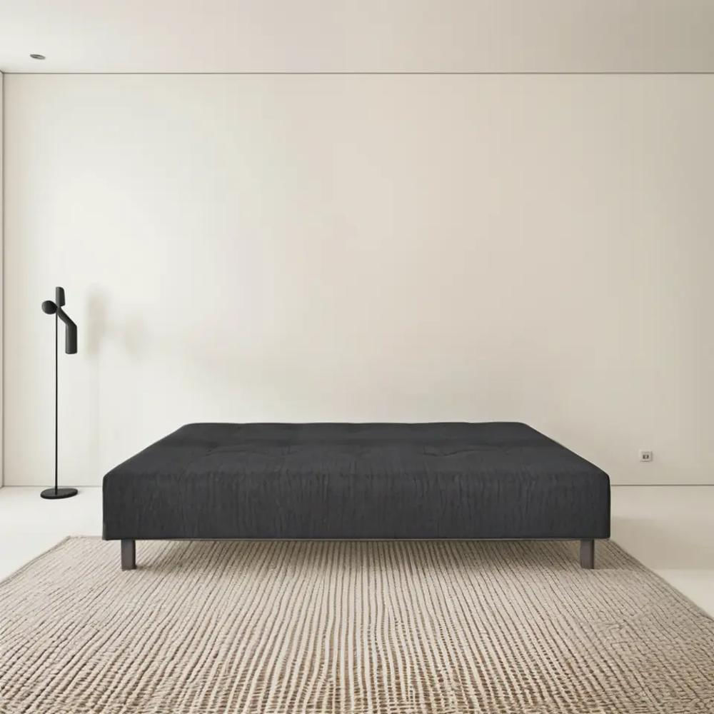 Sofá Cama Mauro Tela Gris Oscuro Pullman img #3
