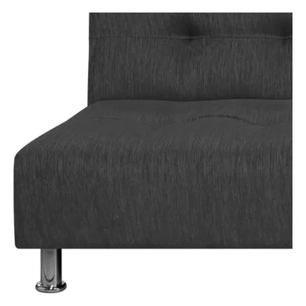 Sofá Cama Mauro Tela Gris Oscuro Pullman img #4