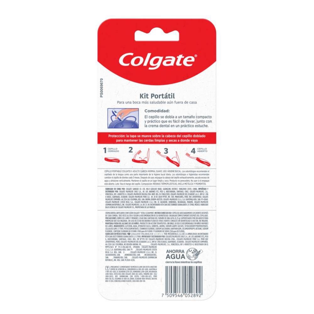 Kit viajero COLGATE total cepillo dental + crema dental (1  und) img #7