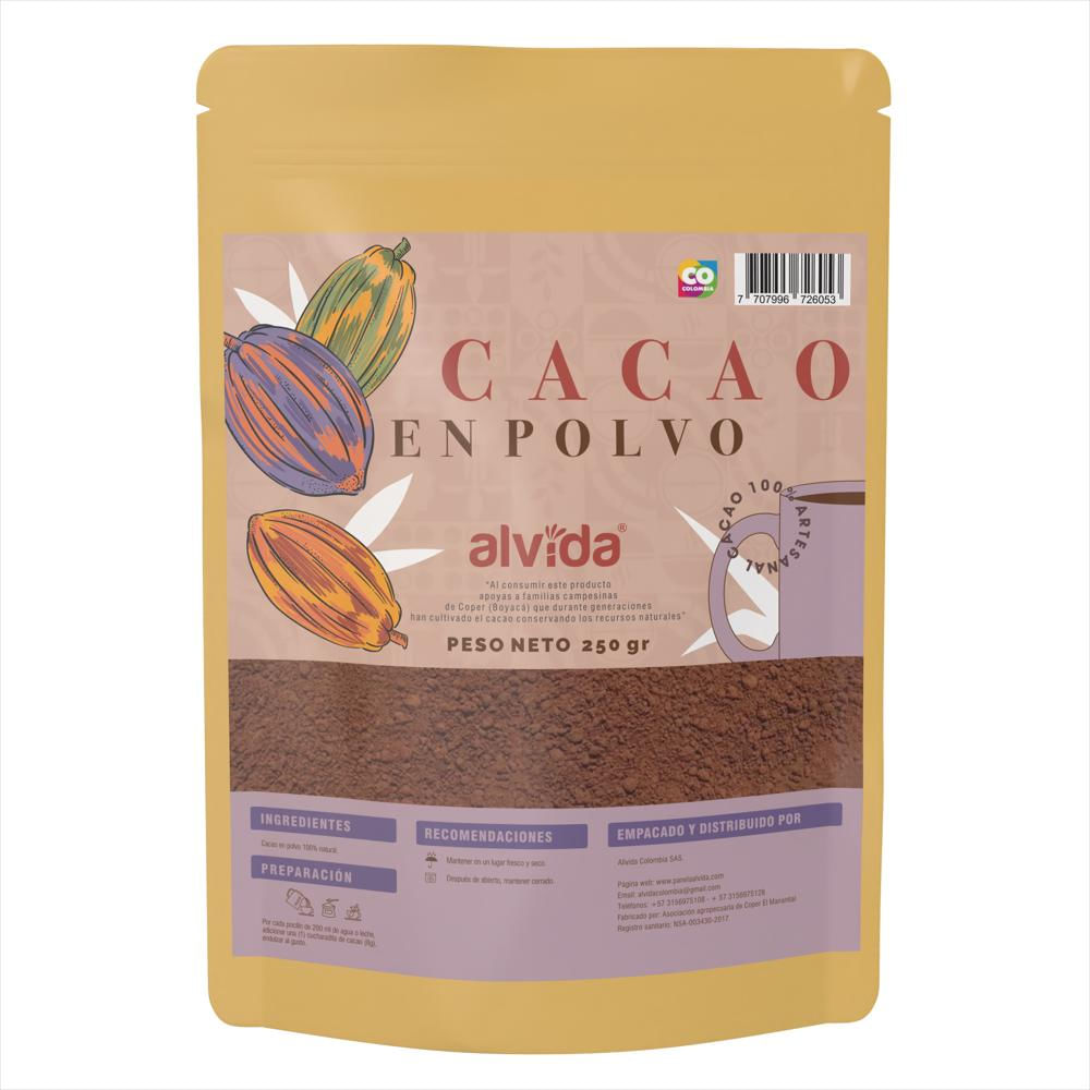 Cacao Alvida En Polvo Artesanal X 250 Gr img #1
