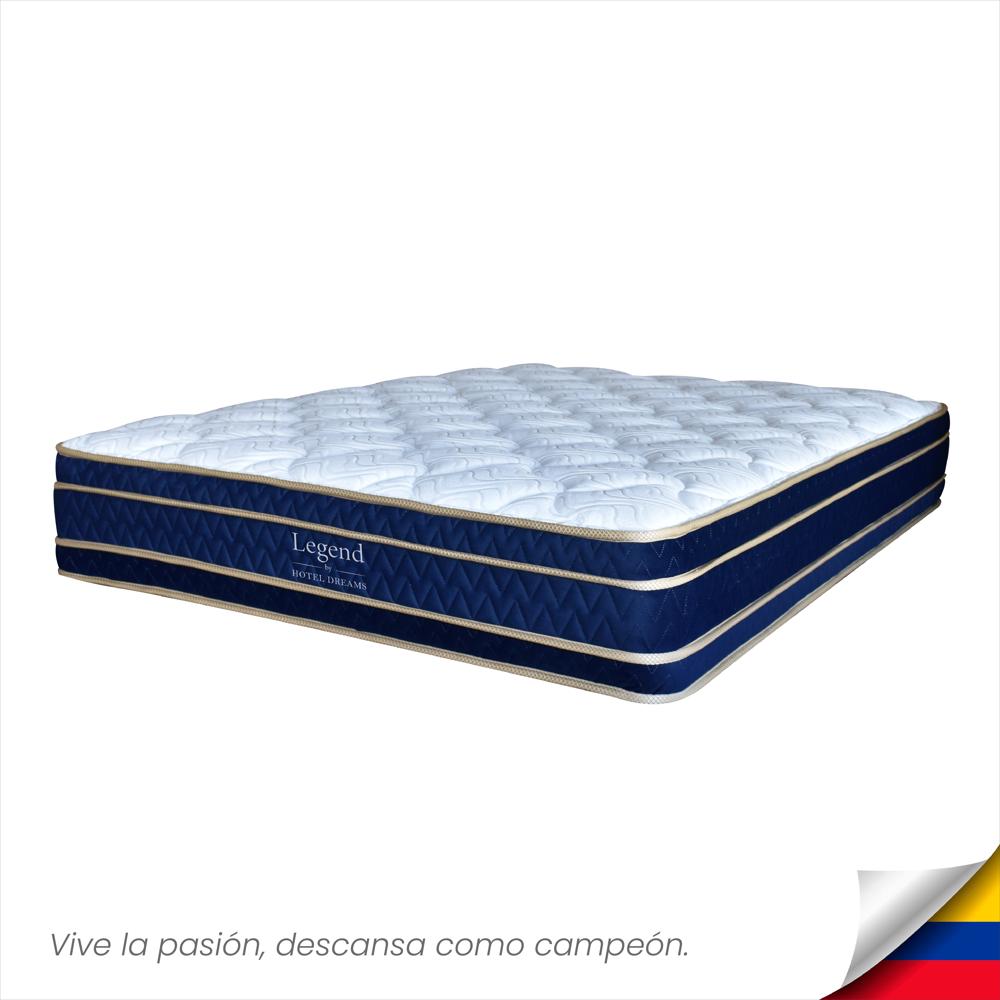 Combo Colchón Legend King 200X200 Cm Ortopedico +Protector De Colchon + 2 Almohada img #3