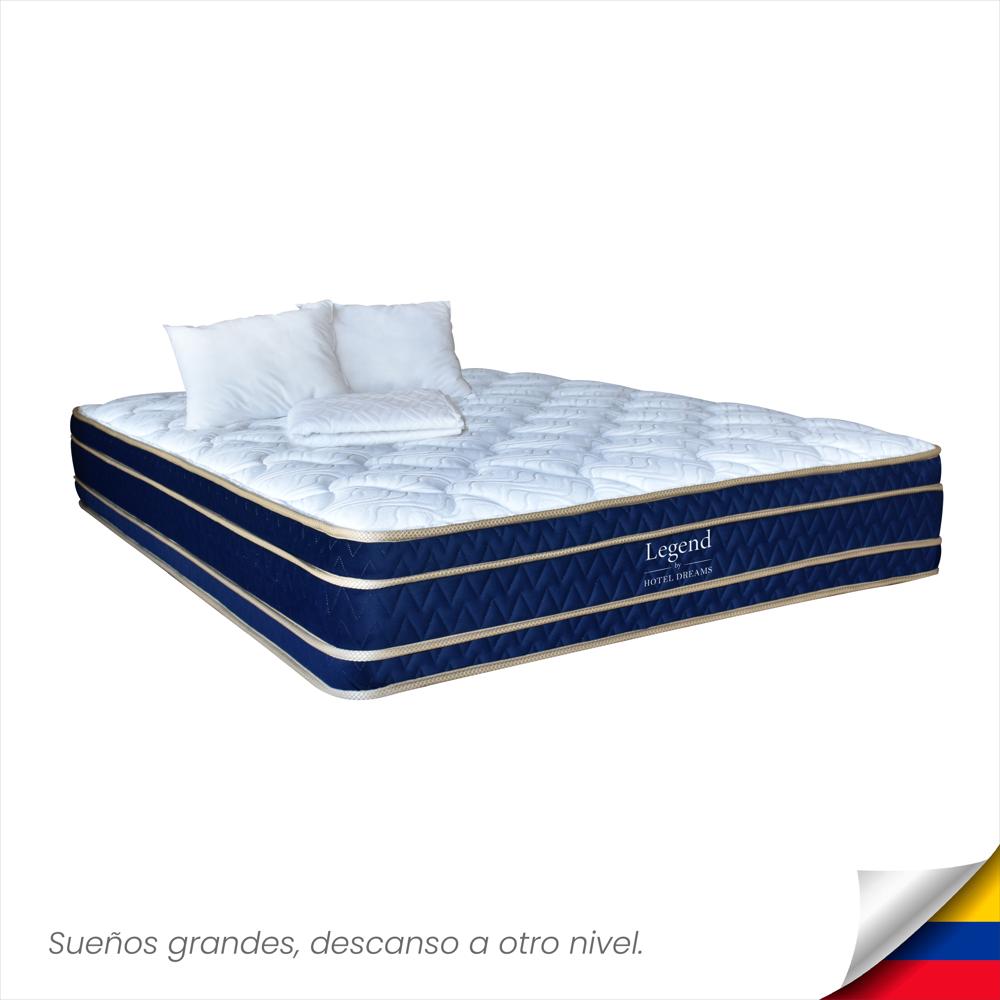 Combo Colchón Legend Doble 140X190 Cm Ortopedico +Protector De Colchon + 2 Almohada img #1