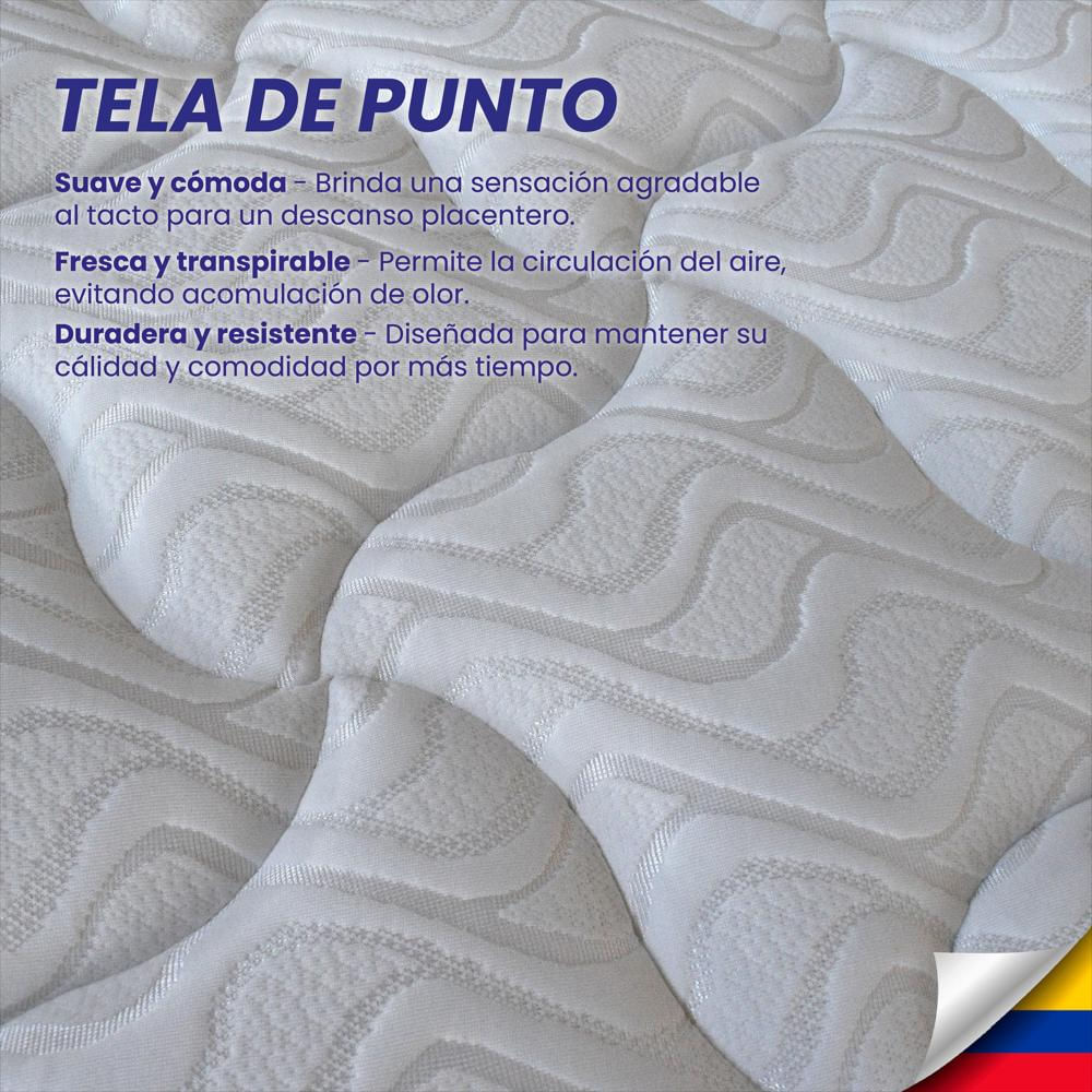 Combo Colchón Legend Doble 140X190 Cm Ortopedico +Protector De Colchon + 2 Almohada img #4