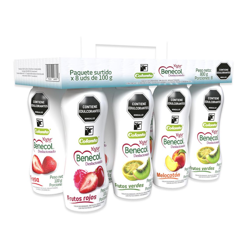 Yogurt BENECOL descremado sin dulce x8und (758.481  ml) img #1