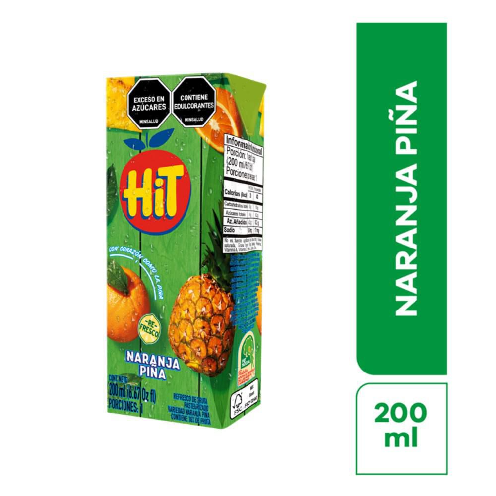 Jugo HIT Naranja Piña Caja (200  ml) img #1