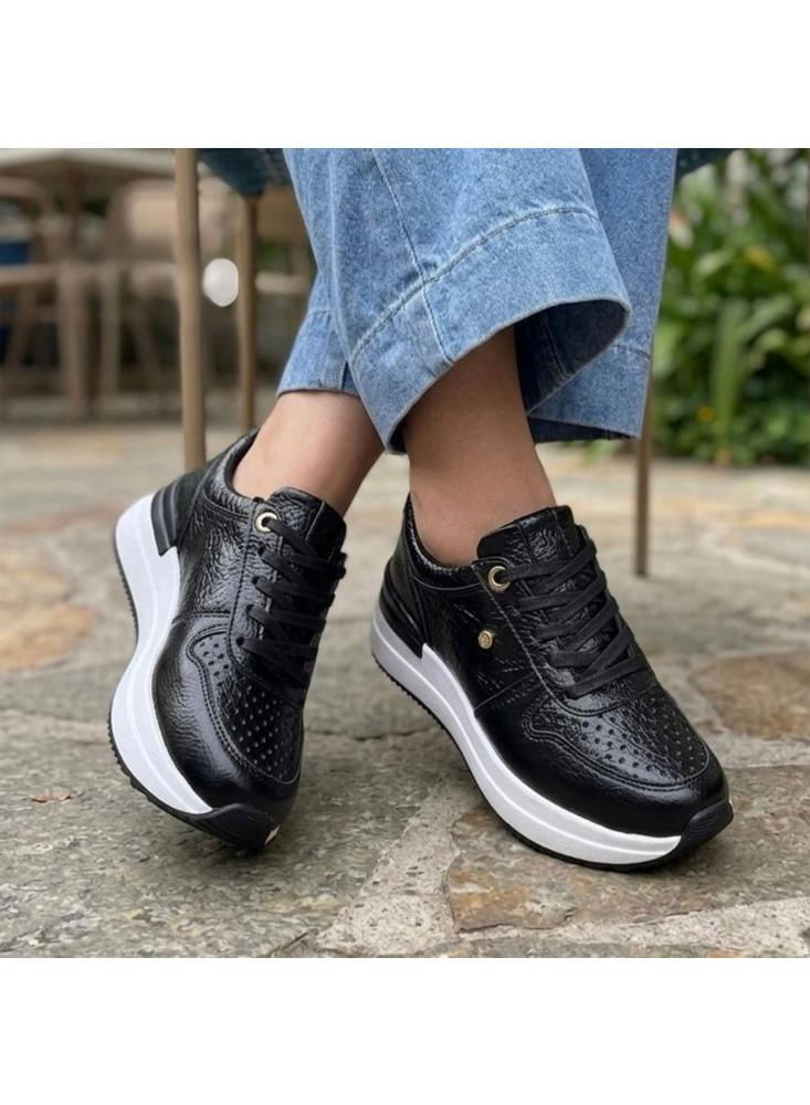 Zapatos De Mujer Tenis Comodos En Cuero Samira img #4