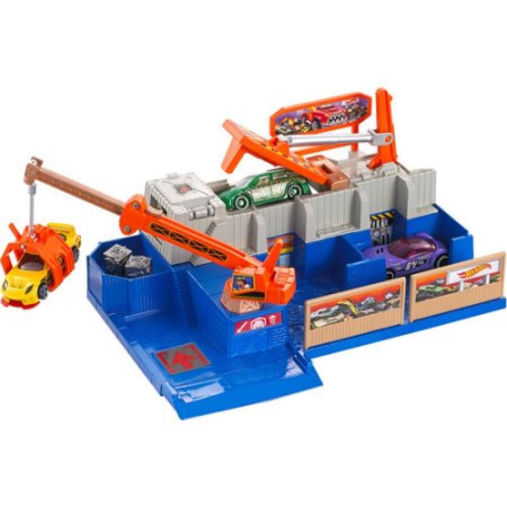 Pista Hot Wheels Car Crusher Con Vehículo img #2