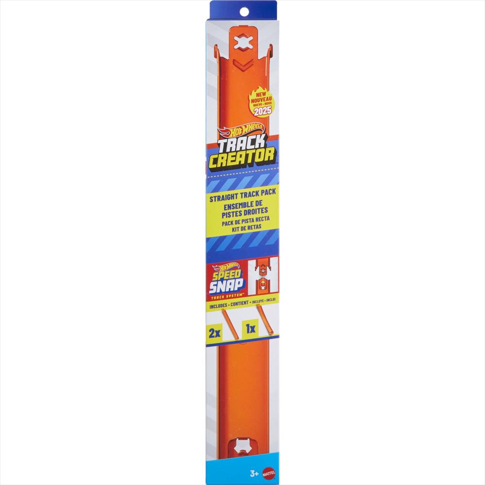 Pista Recta Hot Wheels Track Creator De 3 Pies Con 2 Adaptadores img #1
