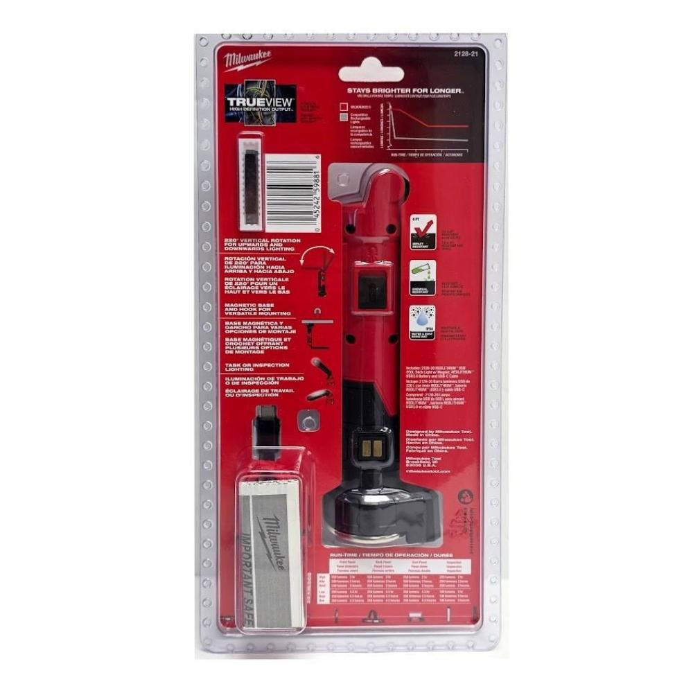 Linterna Led Recargable Milwaukee 2128 21 Redlithium Usb Con Imán img #2