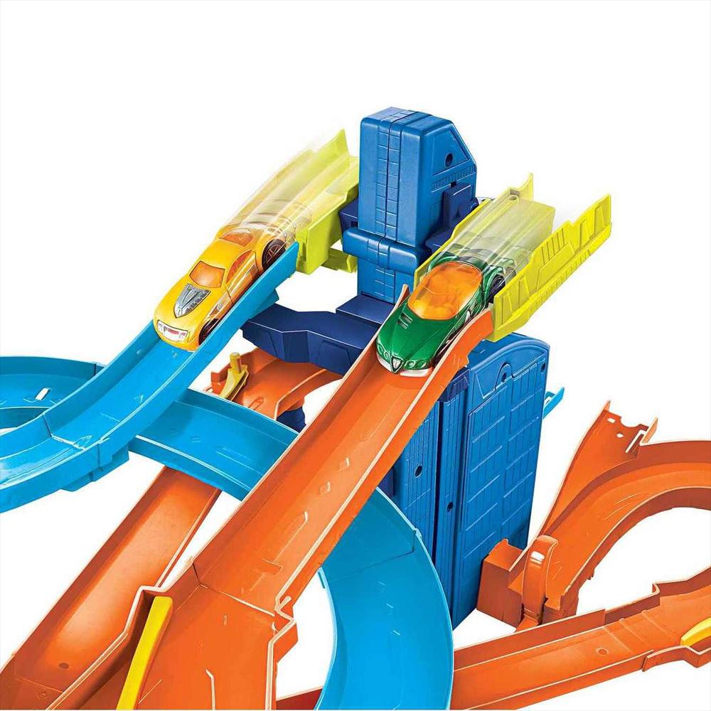 Pista Hot Wheels Auto Lift Expressway Con 5 Carros img #2