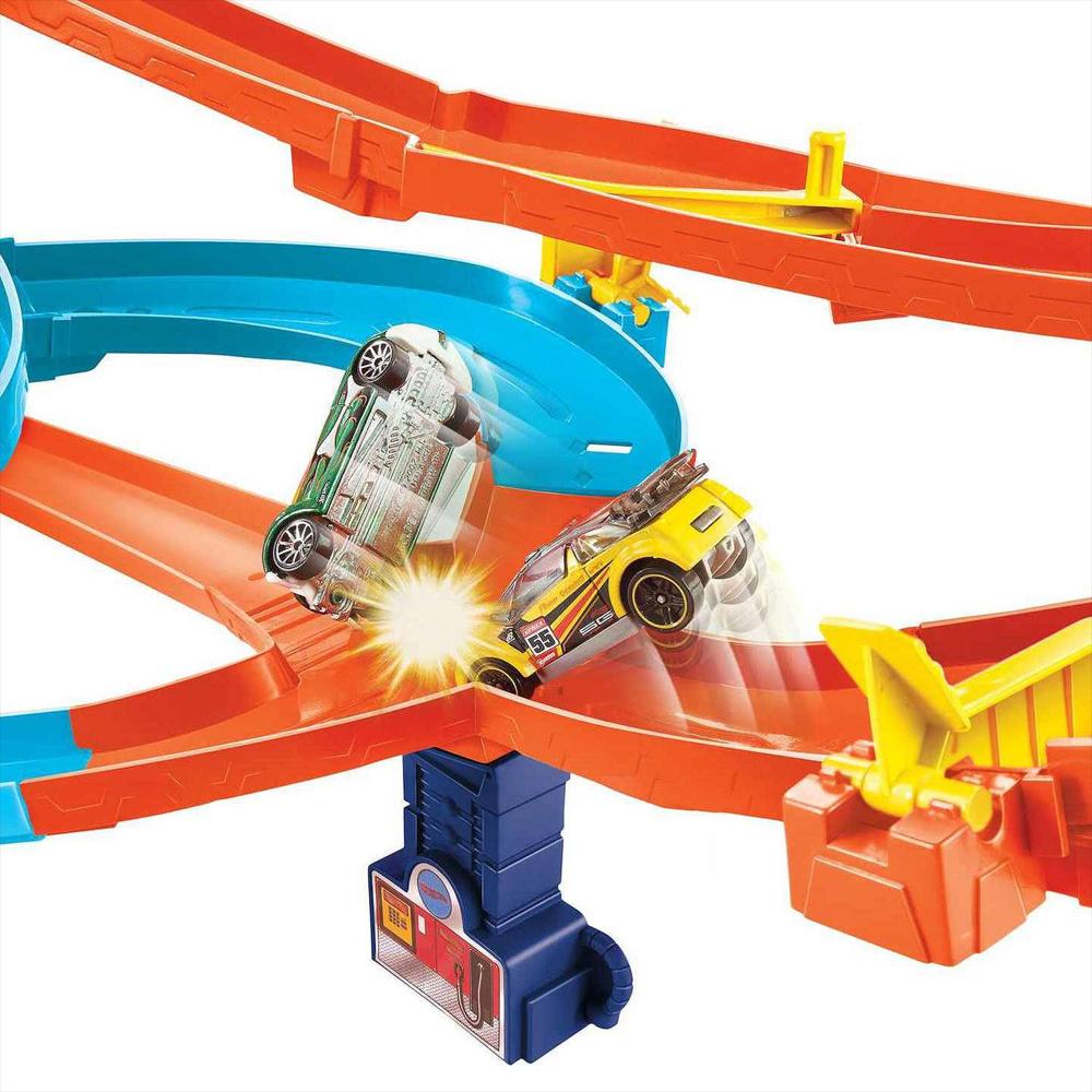 Pista Hot Wheels Auto Lift Expressway Con 5 Carros img #5
