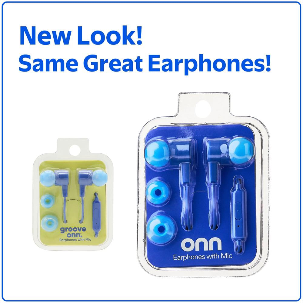 Audífonos Onn In Ear Con Micrófono Y Puntas De Silicona Azules img #5