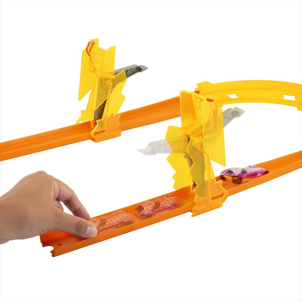 Pista Hot Wheels Track Builder Lightning Boost Pack Con 12 Piezas Y img #2