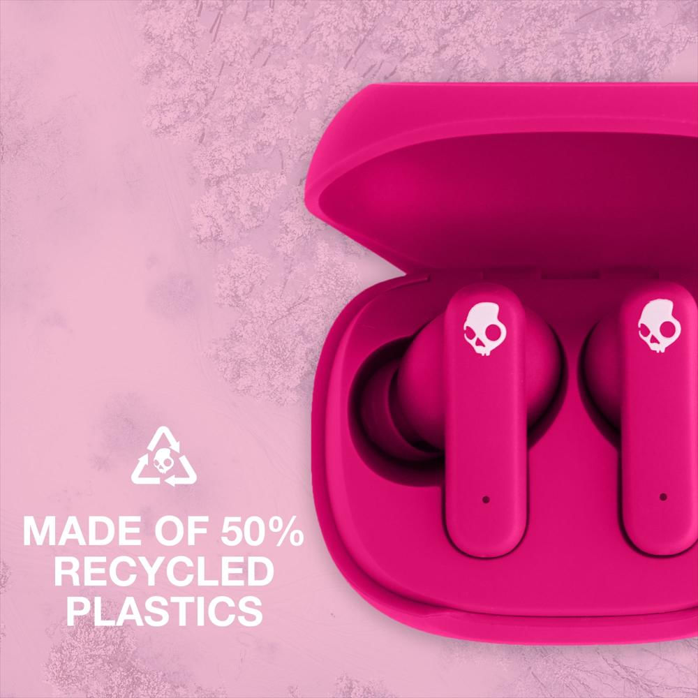 Audífonos Inalámbricos In Ear Skullcandy Smokin Buds Xt, Color Rosa img #2