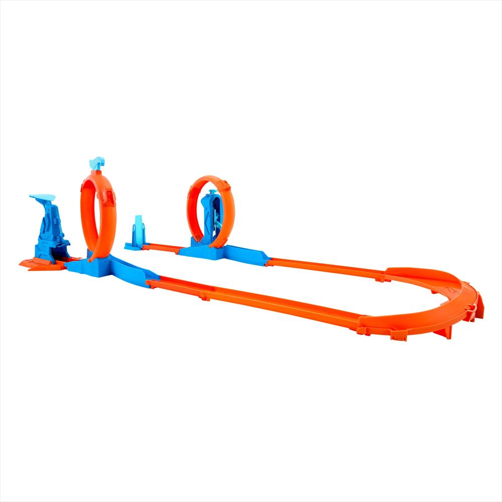 Pista De Acrobacias Hot Wheels Triple Loop Pack Con Auto Escala 1:64 img #2
