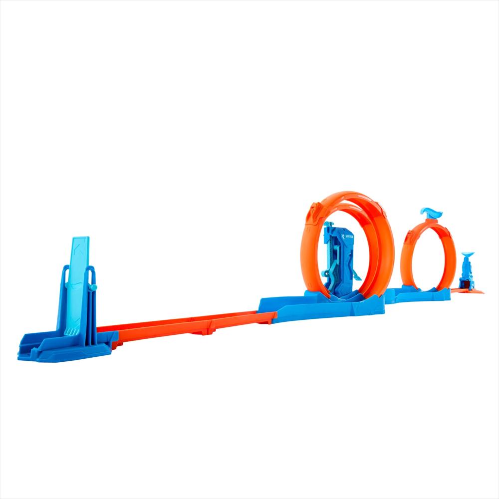 Pista De Acrobacias Hot Wheels Triple Loop Pack Con Auto Escala 1:64 img #4