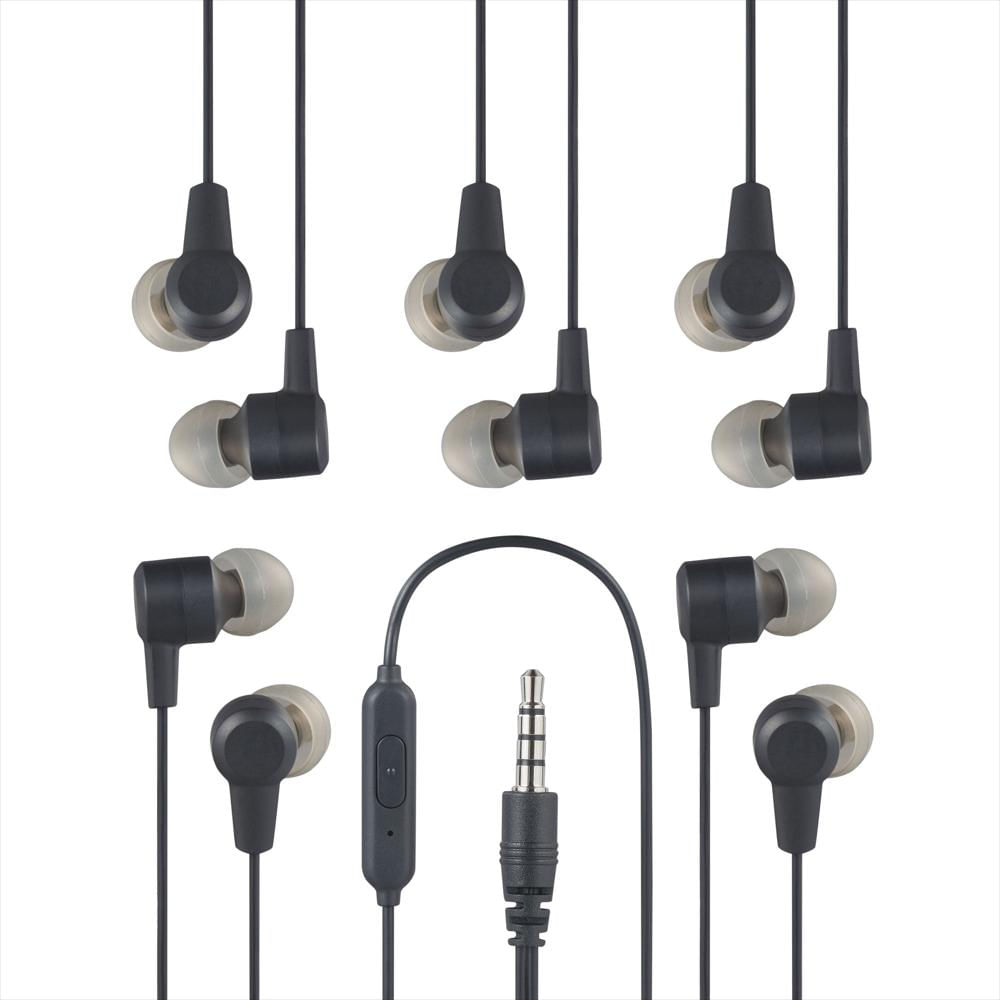 Auriculares Con Cable Onn. Con Conector Micrófono De 3.5Mm, Color Negro img #4