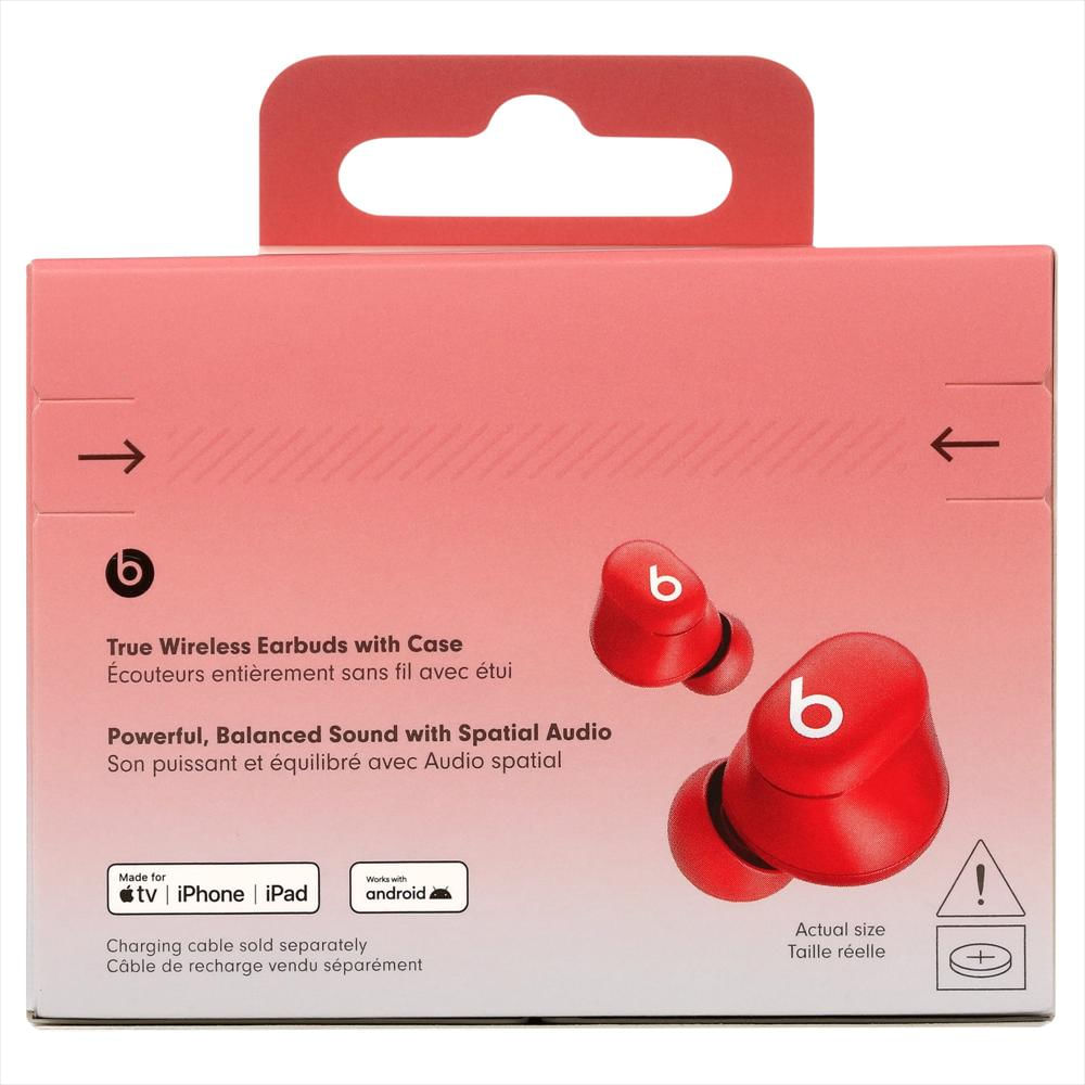 Audífonos Beats Solo Buds Inalámbricos Rojo Transparente img #3