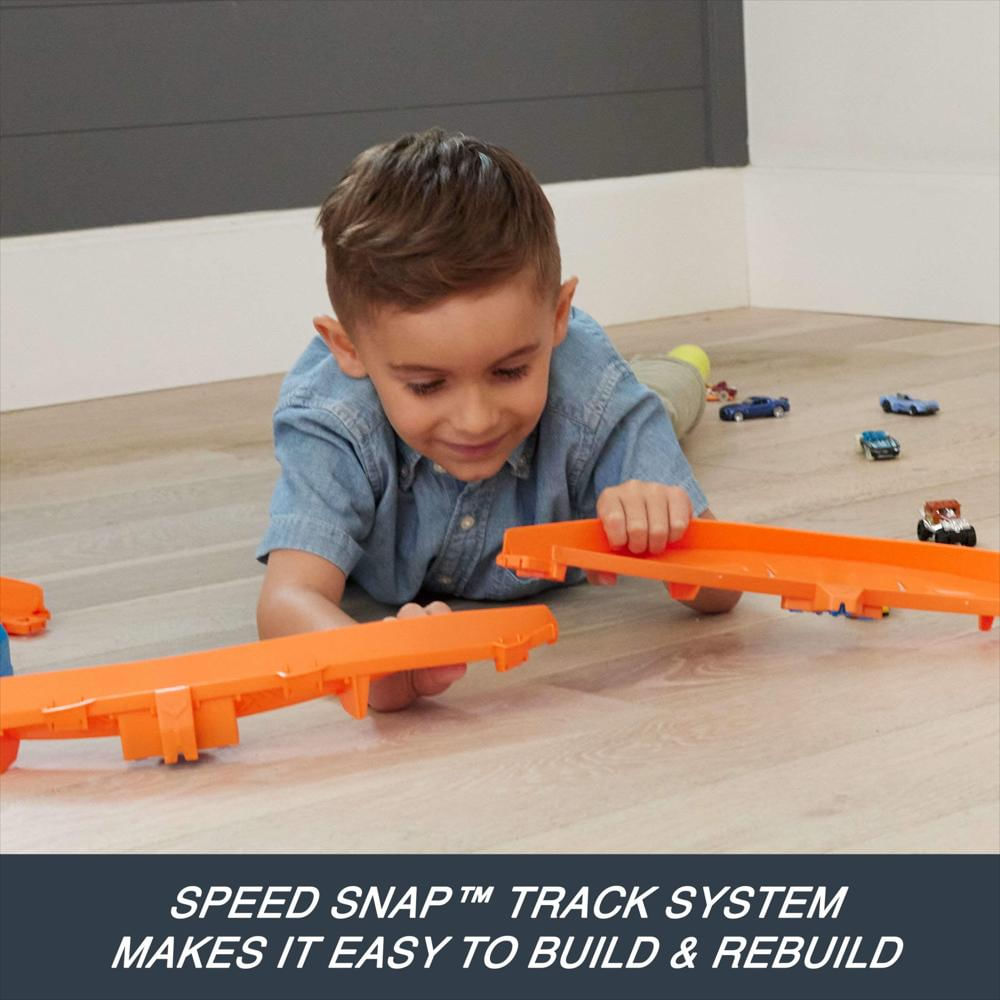 Pista Motorizada Hot Wheels Track Creator Boosted Jump Speedway Con Vehículo img #3