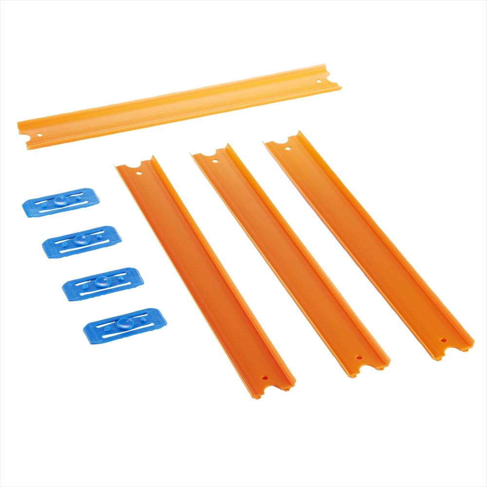 Pista Recta Hot Wheels Track Builder Unlimited Con 4 Conectores img #1