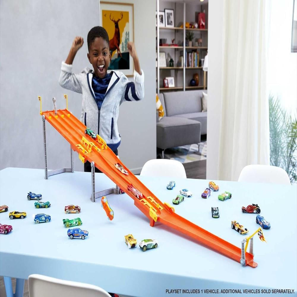 Pista Hot Wheels Action 4 Lane Elimination Race Con Vehículo img #2