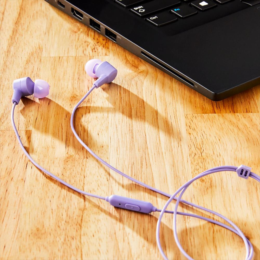 Audífonos Onn In Ear Con Micrófono Y Puntas De Silicona Lila img #2