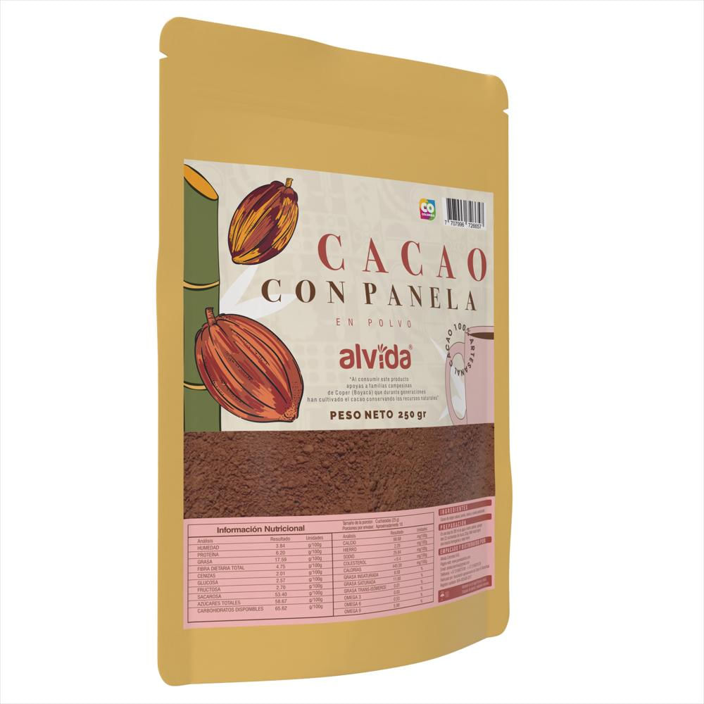 Cacao Alvida En Polvo Con Panela X 250 Gr img #2