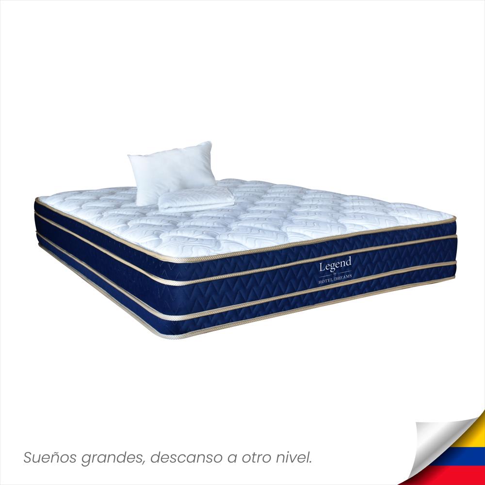 Combo Colchón Legend Semidoble 120X190 Cm Ortopedico +Protector De Colchon + 1 Almohada img #1