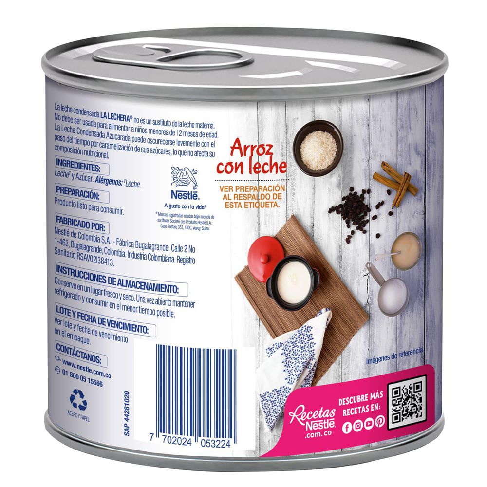 Leche condensada LA LECHERA lata (395  gr) img #3