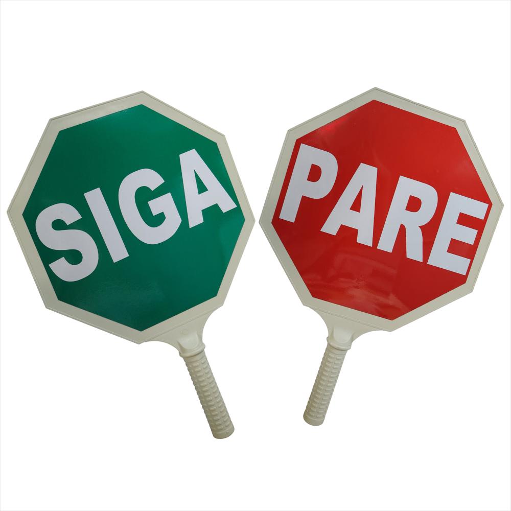 Paleta Pare Y Siga Octagonal Reflectiva 29.5 Cm img #1