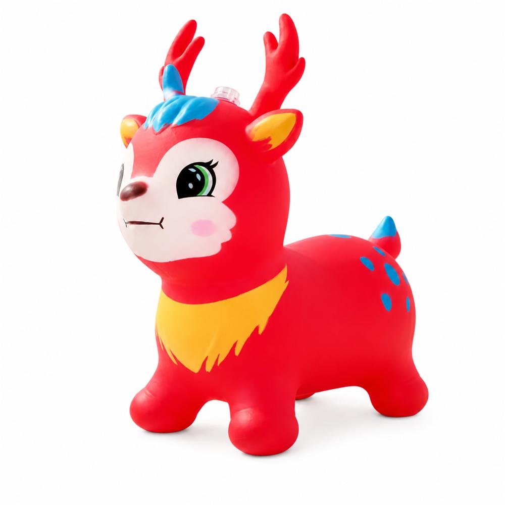 Saltarín Reno Inflable Con Luz Y Sonido Rojo Ref 335 img #1