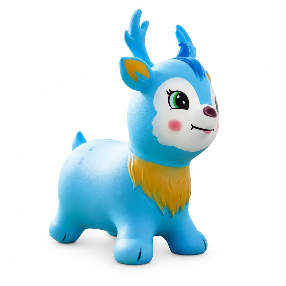 Saltarín Reno Inflable Con Luz Y Sonido Azul Ref 335 img #1