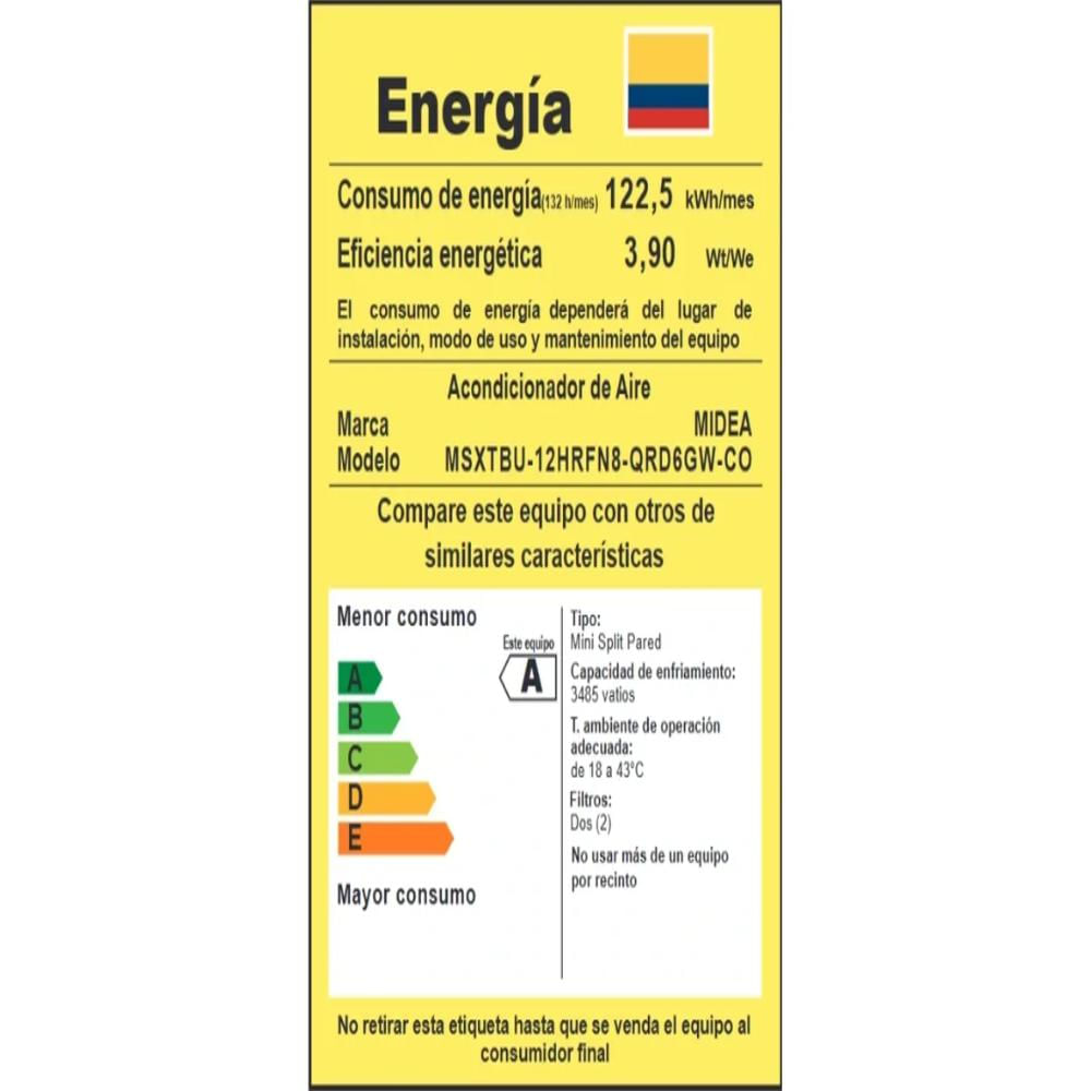 Aire Midea Xt Inverter 12.000 Btu 220V Retiq A img #5