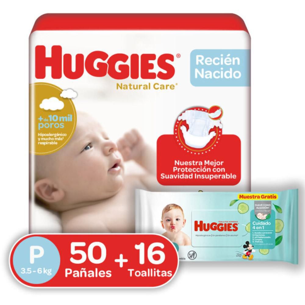 Pañales HUGGIES natural care (50  und) img #1