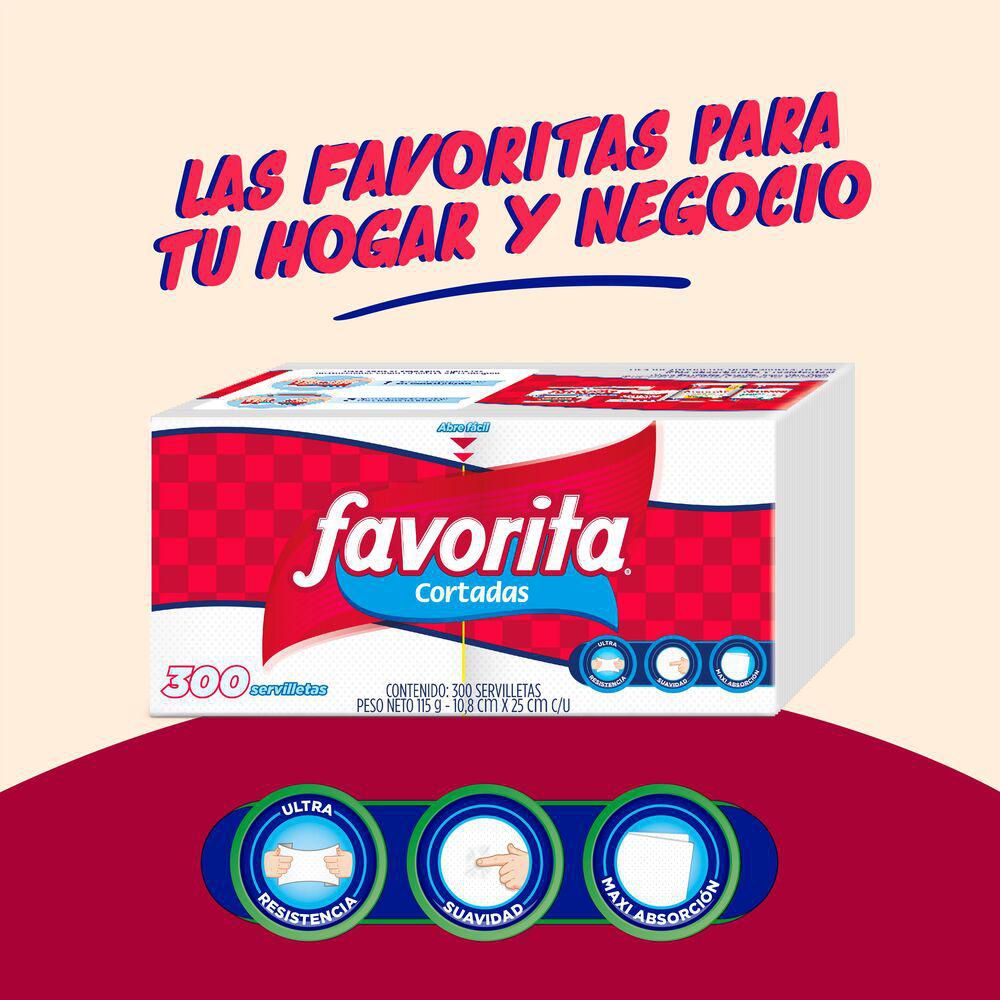 Servilletas FAVORITA cortadas (300  und) img #6