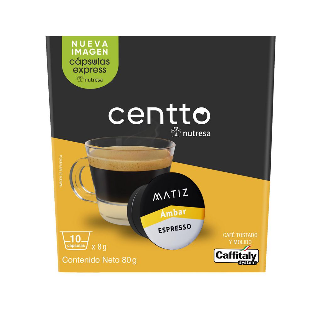 Cápsulas de café CENTTO NUTRESA ámbar (10  und) img #2