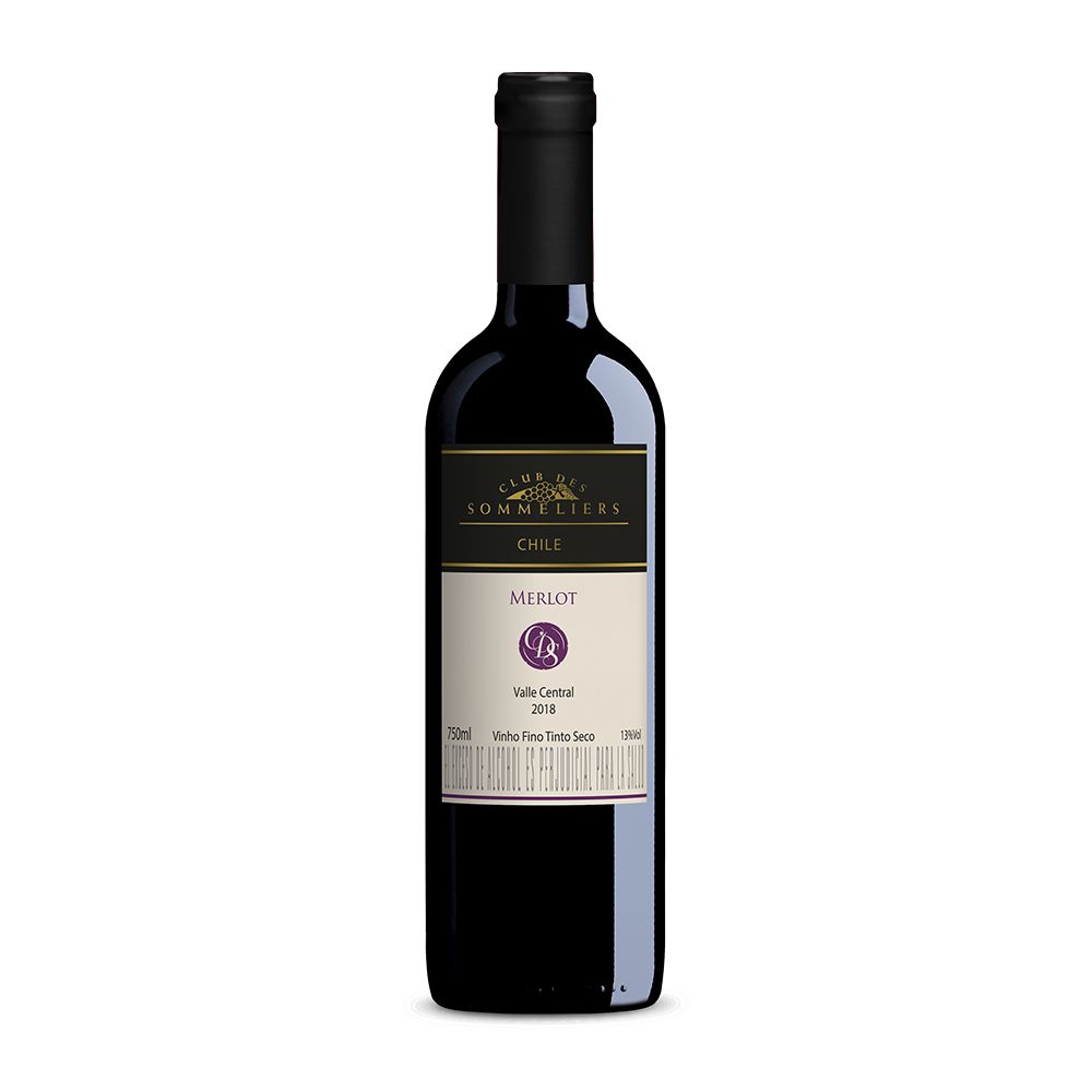Vino tinto CLUB DES SOMMELIERS MARCA EXCL merlot  (750  ml) img #1