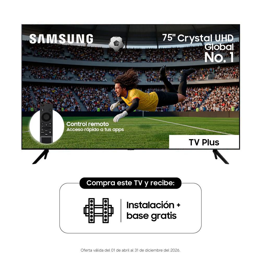 Televisor SAMSUNG 75 pulgadas LED Uhd4K Smart TV UN75CU7000KXZL img #1