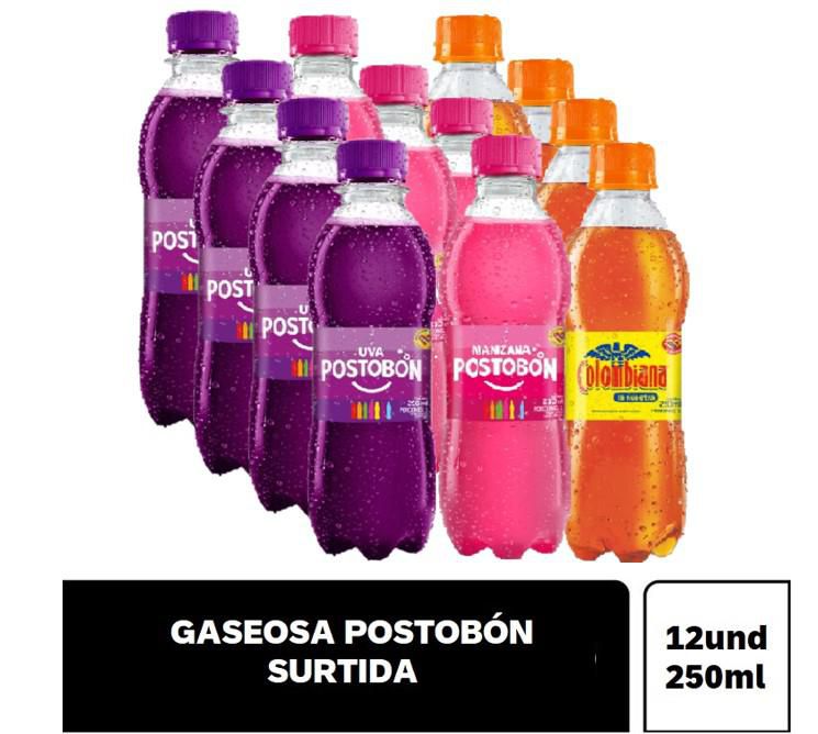 Gaseosa POSTOBON Surtida x12 und (3000  ml) img #1
