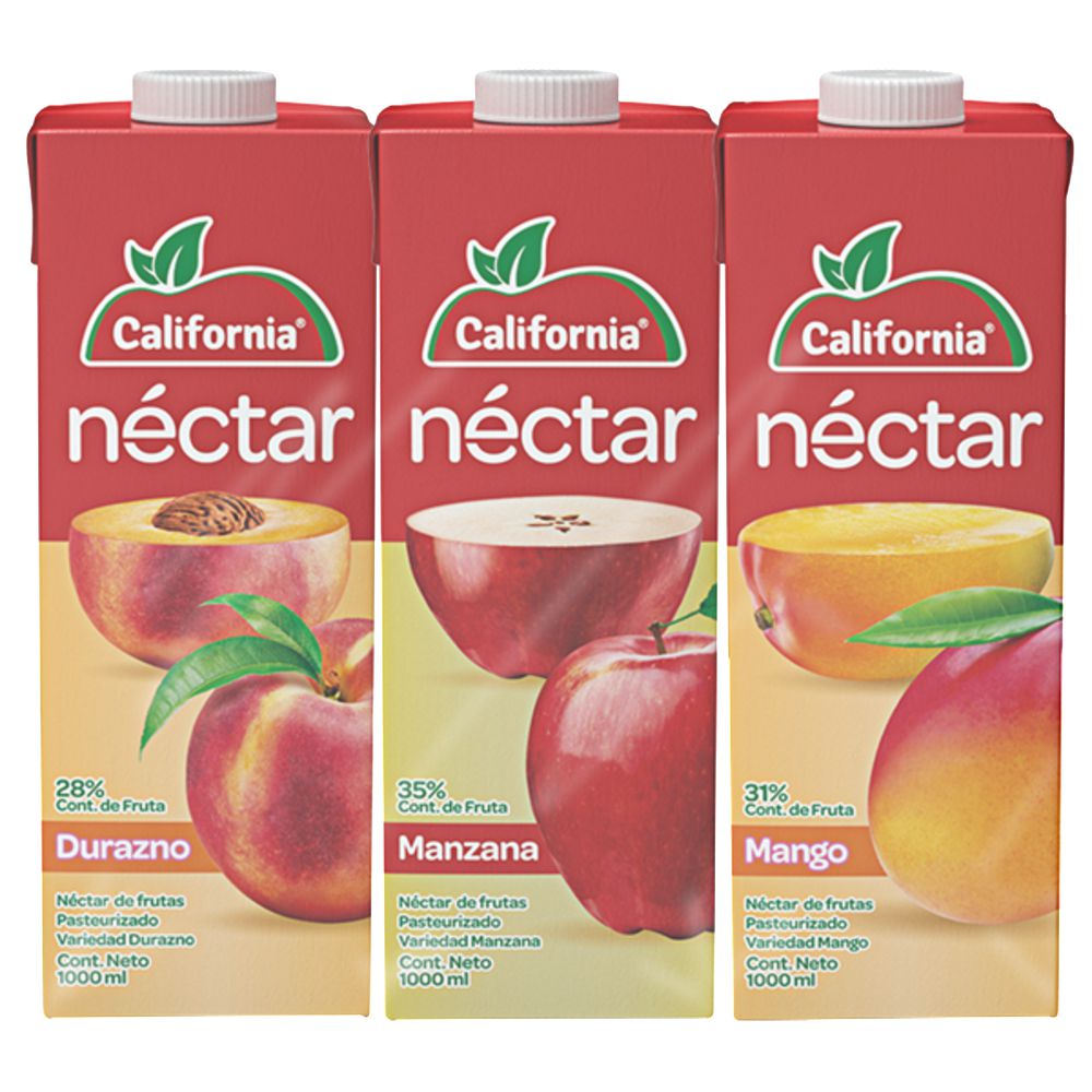 Néctar CALIFORNIA sabores surtidos x3und (3000  ml) img #1