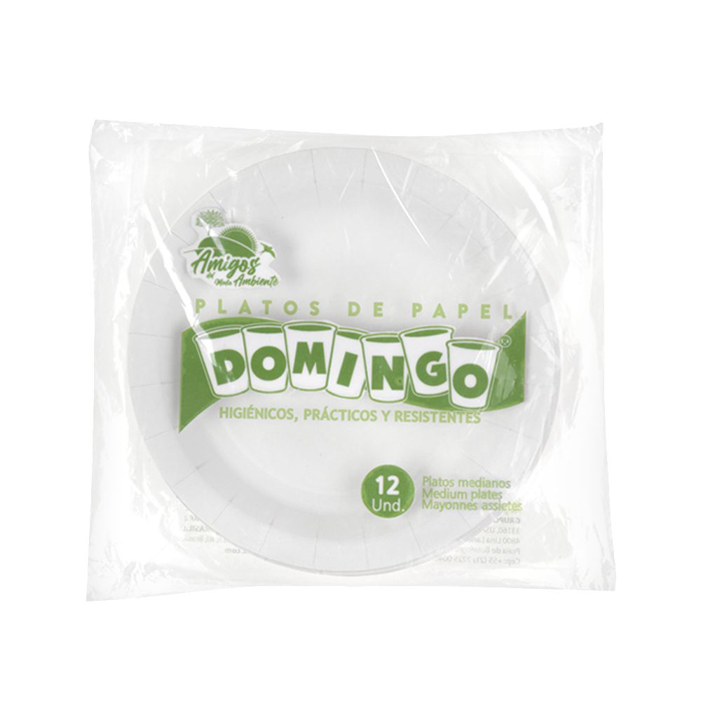 Plato de Papel 7 Pulg DOMINGO img #1