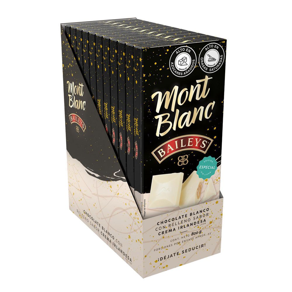 Chocolatina MONTBLANC con relleno de baileys (800  gr) img #2
