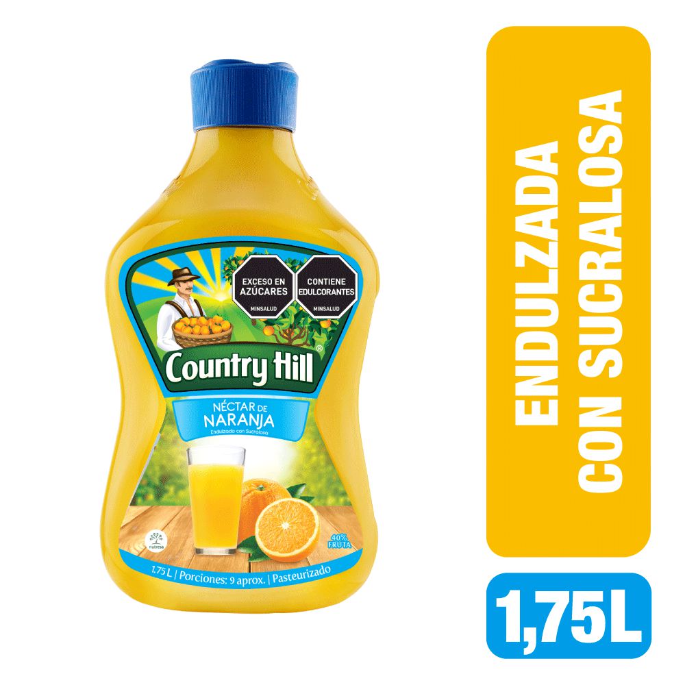 Néctar de naranja COUNTRY HILL endulzado con sucralosa botella (1750  ml) img #1