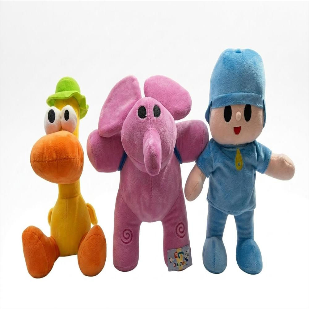 Peluches En Combo Pato Elly Pocoyo De 30 Cm img #1