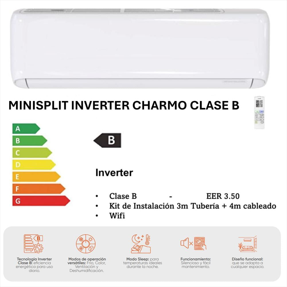 Aire Acondicionado Mini Split Inverter Clase B 24.000 Btu 220V img #3