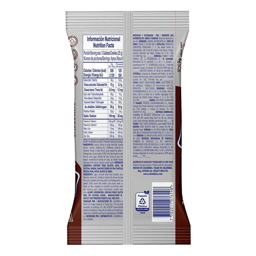 Galletas BRIDGE wafer chocolate doble crema (151  gr) img #2