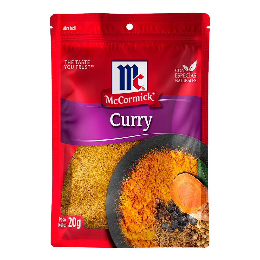 Curry MCCORMICK MARCA EXCLUSIVA en polvo (20  gr) img #1