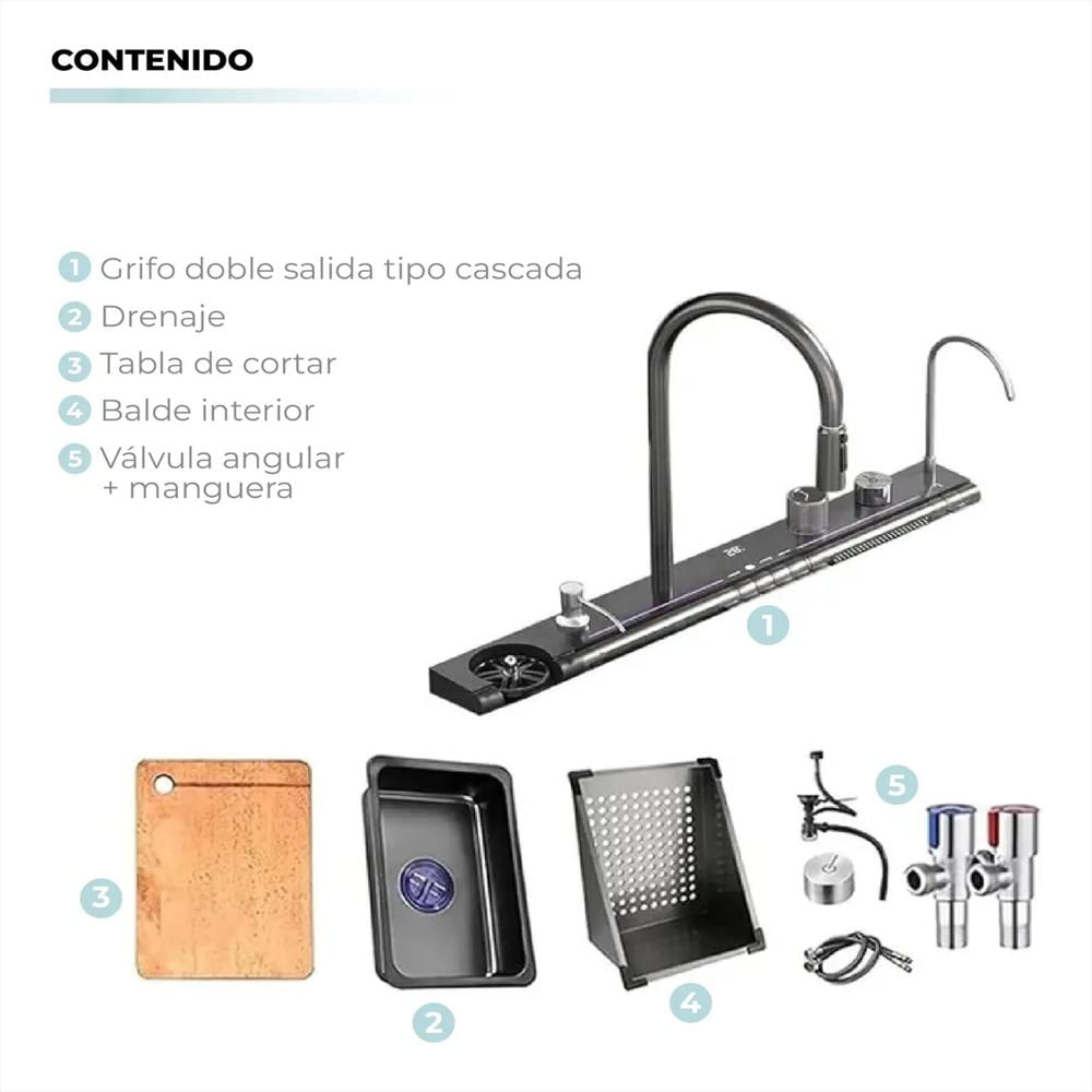 Lavaplatos Inteligente Moderno En Acero Inoxidable img #4