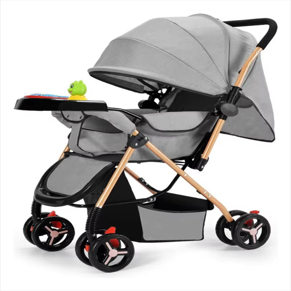 Coche Para Bebes Reversible Compacto Ultima Generacion Color Gris img #1