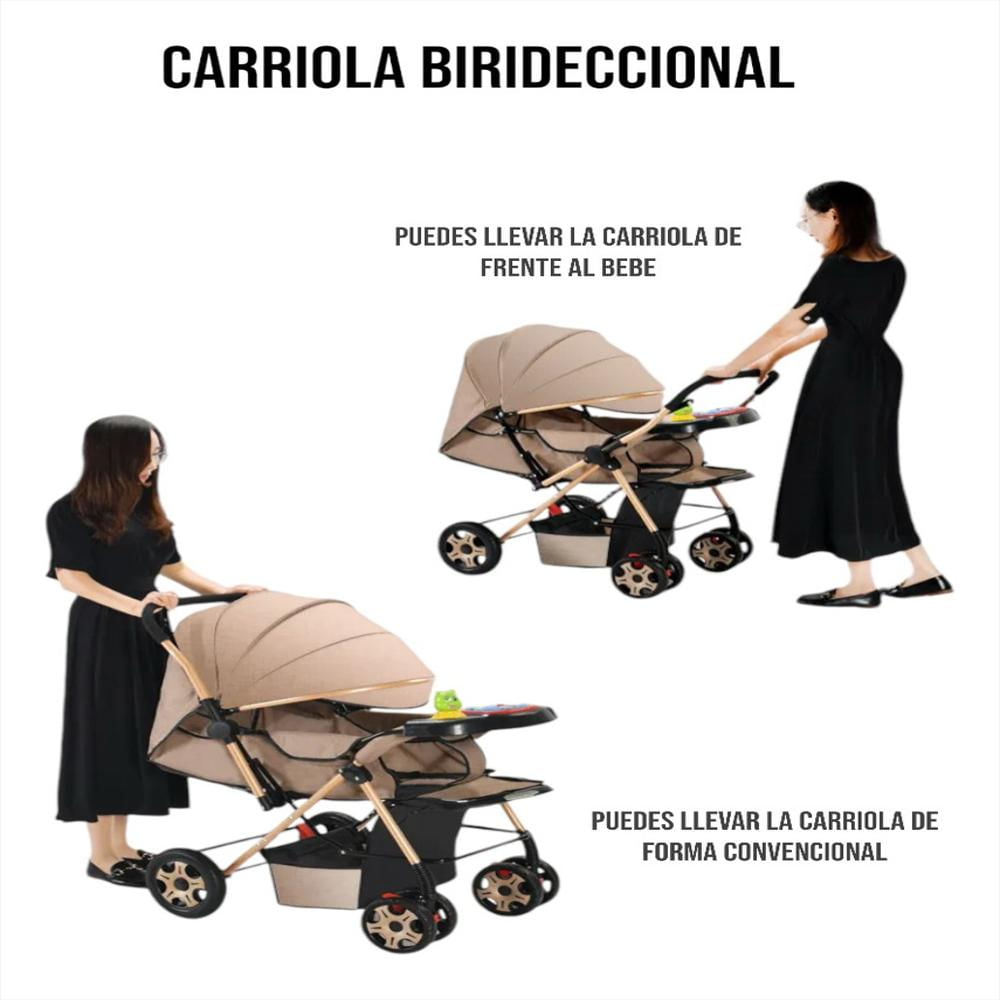 Coche Para Bebes Reversible Compacto Ultima Generacion Color Gris img #2